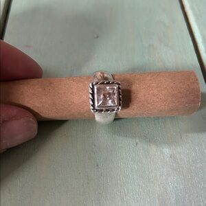 Silpada Sterling Silver Ring with Square Gemstone